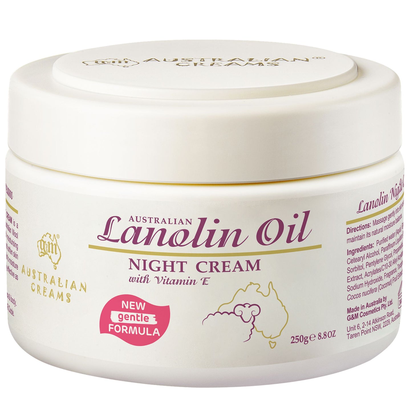 Lanolin Day & Night Cream Dry Skin Moisturiser 250g