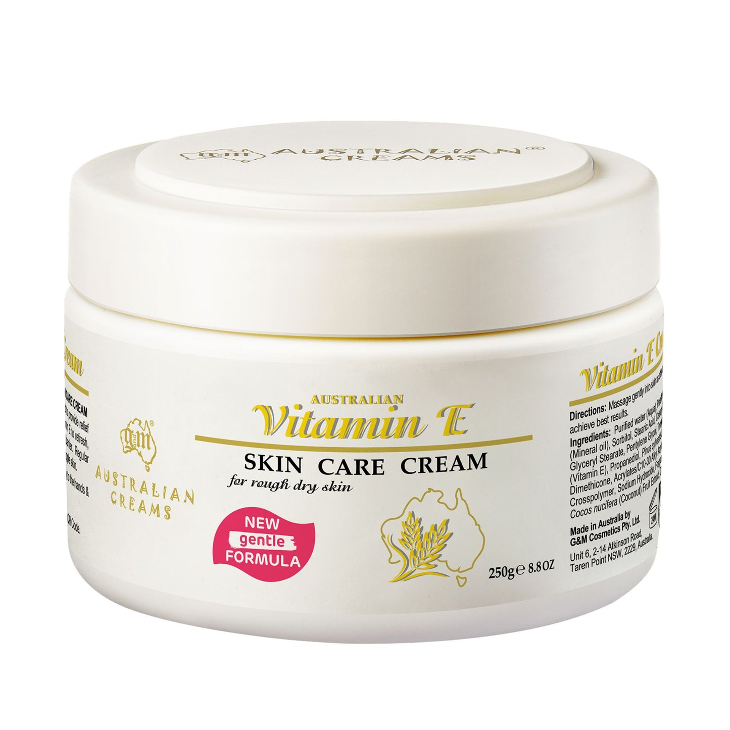 Australian Creams Vitamin E Hand Cream 250g for very dry and damaged hands