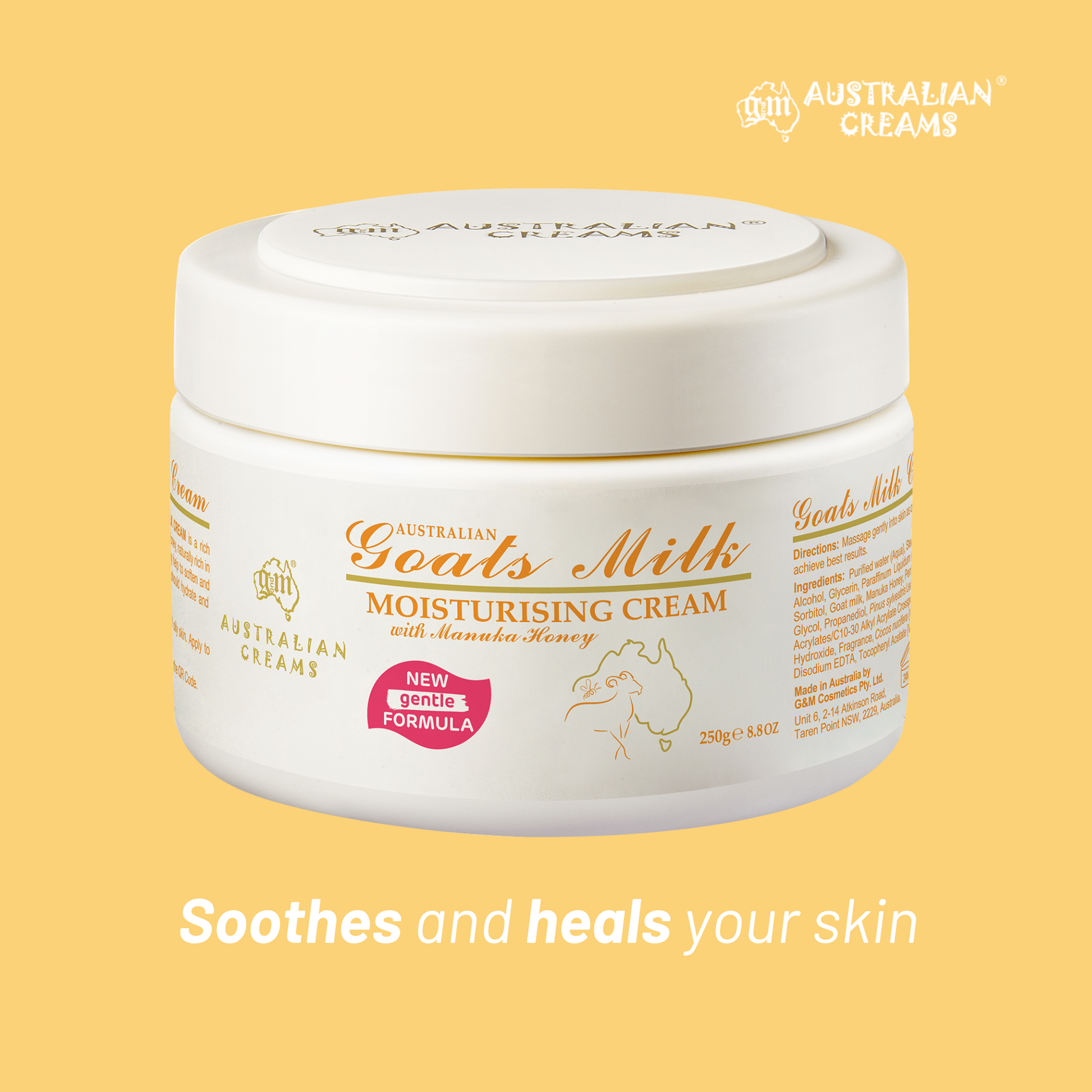 best Moisturiser for Sensitive Skin goats milk & manuka honey sensitive skin cream