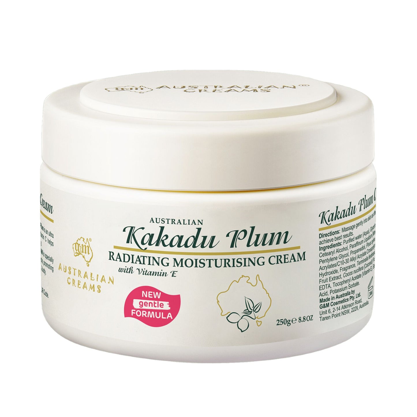 Australian Creams Kakadu Plum Vitamin C Face Moisturiser 250g for oily and combination skin