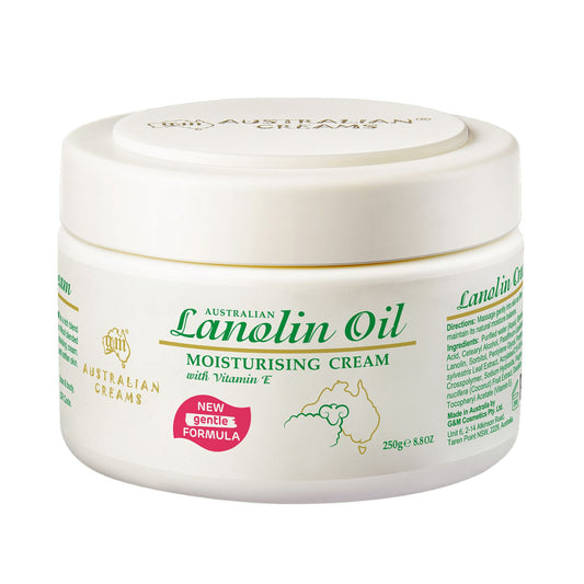 Australian Creams Lanolin Day and Night Moisturiser 250g jar for very dry cracked skin