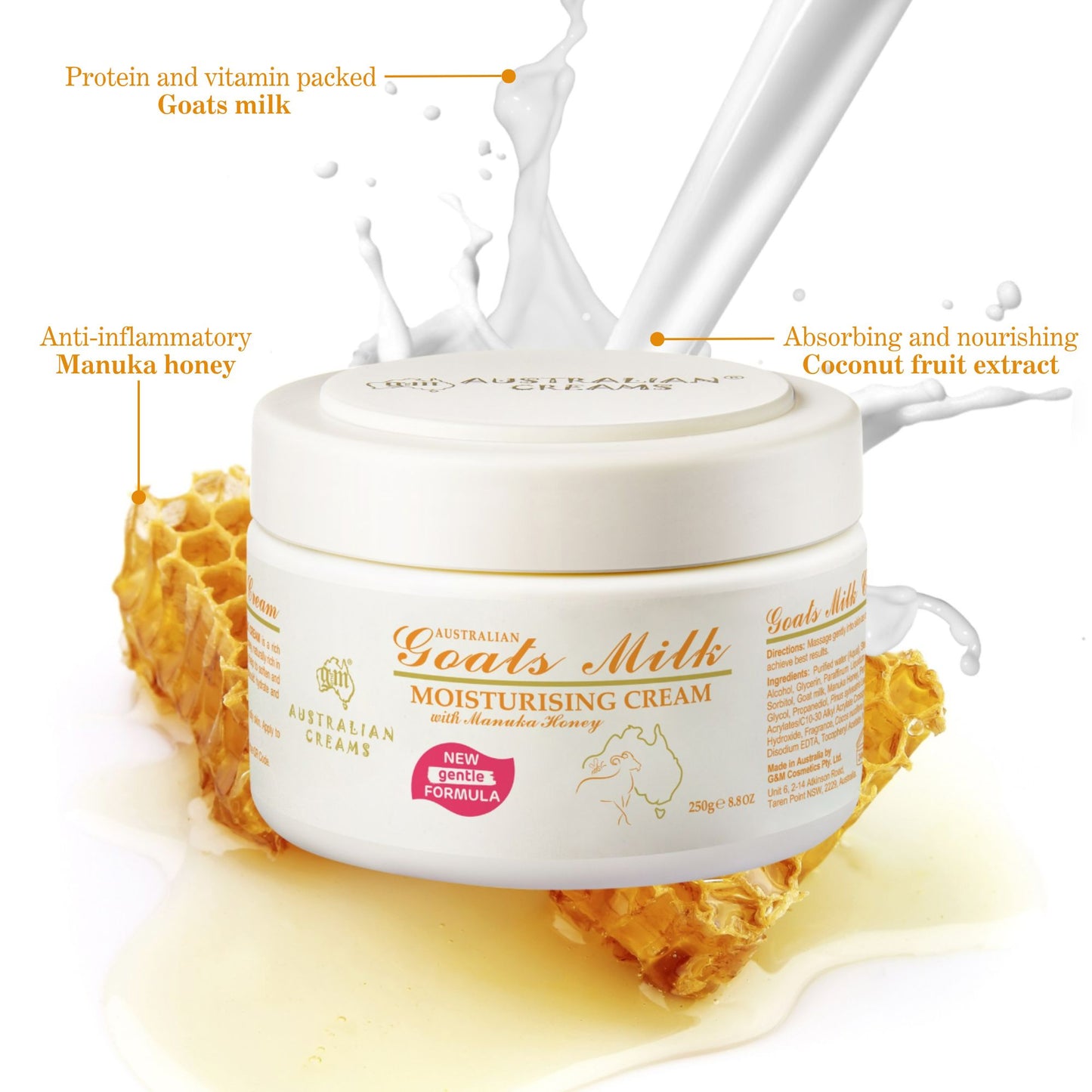 best Moisturiser for Sensitive Skin goats milk & manuka honey sensitive skin cream