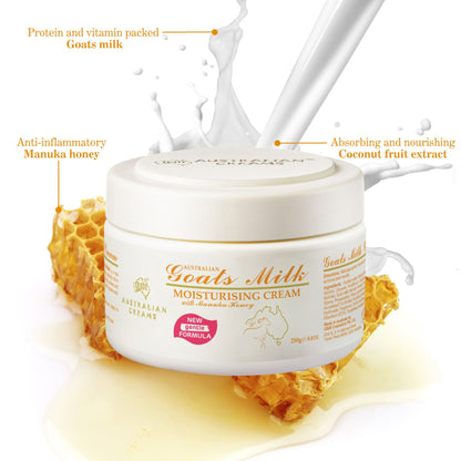best Moisturiser for Sensitive Skin goats milk & manuka honey sensitive skin cream